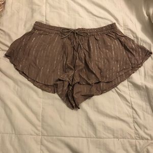 Urban outfitters flowy festive shorts